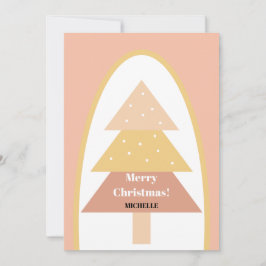 Tarjeta Festiva Árbol feriado de Rubor