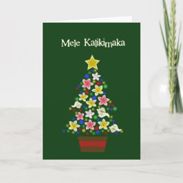 Tarjeta Festiva Árbol hawaiano