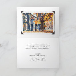 Tarjeta Festiva Árbol navideño acuático Fotos navideñas