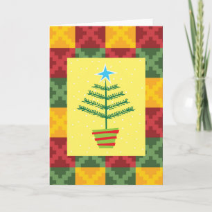 Tarjeta Festiva árbol primitivo