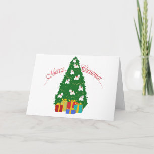 Tarjeta Festiva Árbol Westie