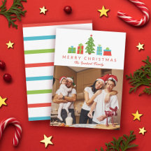 Árbol y regalos magníficos, foto navideña