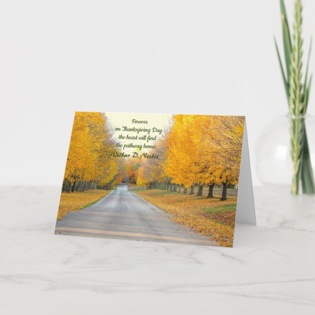 TARJETA FESTIVA ÁRBOLES DE ORO QUE VINCULAN LA CARRETERA/TARJETA D (Anverso)