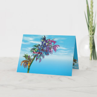 Tarjeta Festiva Árboles del paraíso #2