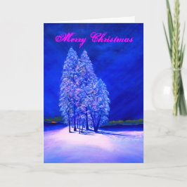 Tarjeta Festiva Árboles escarpados