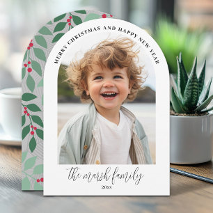 Tarjeta Festiva Archivo de foto - Nombre de familia de guión - par