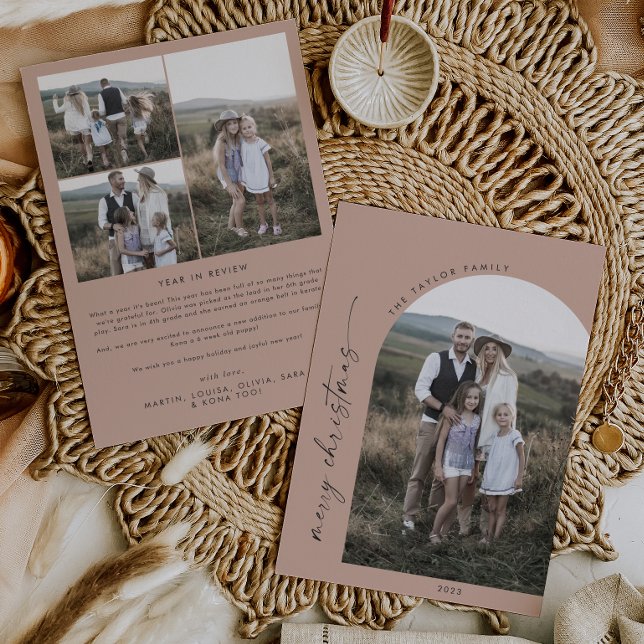 Tarjeta Festiva Arco Boho moderno | Festividad fotográfica de Navi (Subido por el creador)