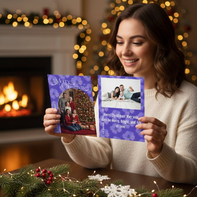 Tarjeta Festiva Arco de Felices Fiestas con Escritura Moderna Dos  (Subido por el creador)