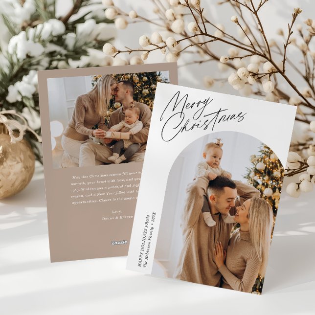 Tarjeta Festiva arco de navidades de guiones festivos (Subido por el creador)