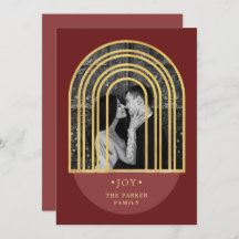 Arco dorado | Foto de Navidades rojos de vino