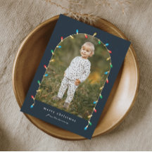 Arco fotográfico de las luces navideñas vintage