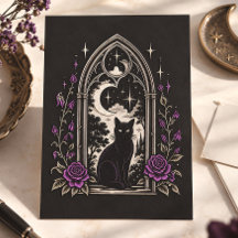 Arco gótico de Luna de Gato Negro