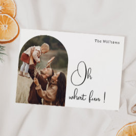 Tarjeta Festiva Arco moderno de Boho Oh Qué divertido foto