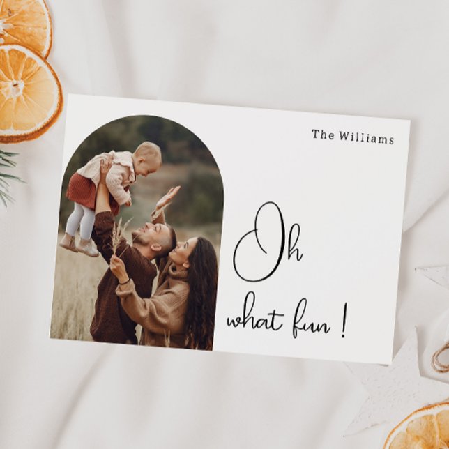 Tarjeta Festiva Arco moderno de Boho Oh Qué divertido foto (Subido por el creador)