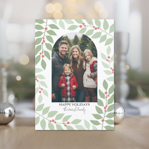 Tarjeta Festiva Arco moderno fotográfico - Navidades caprichosos d