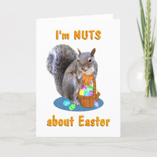 Tarjeta Festiva Ardilla de Pascua