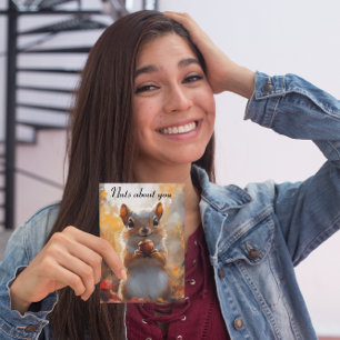 Tarjeta Festiva Ardilla, locos por ti