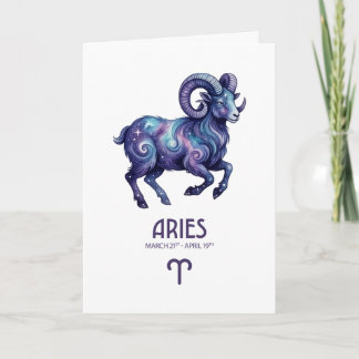 Tarjeta Festiva Aries Birthday Card