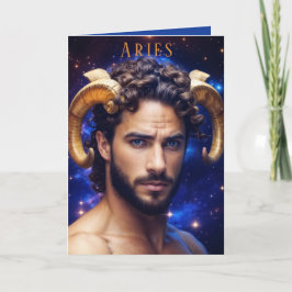 Tarjeta Festiva Aries Male Birthday Card
