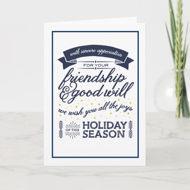 Tarjeta Festiva Armada de amistad (Anverso)