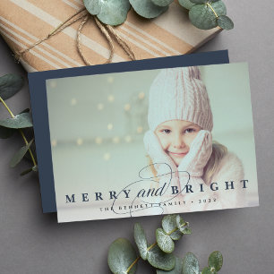 Tarjeta Festiva Armada   Foto de Merry y Bright