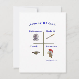 Tarjeta Festiva Armor oF God
