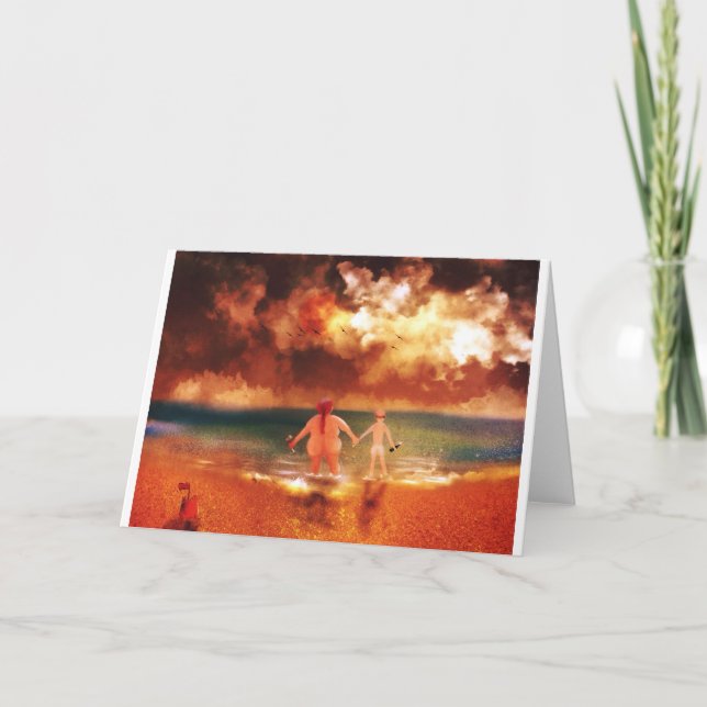 Tarjeta Festiva ¡Arriba, abajo, al centro y pa' dentro (Anverso)