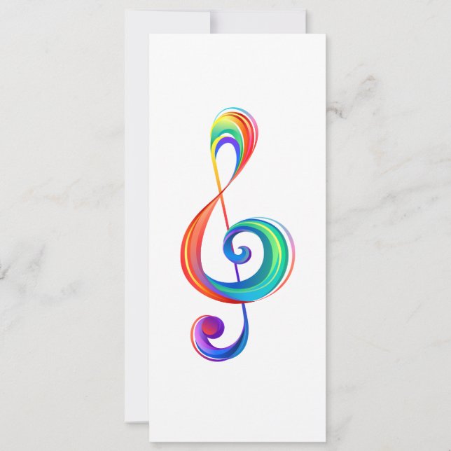 Tarjeta Festiva Arroyo arcoiris estratificado (Anverso)