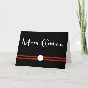 Tarjeta Festiva Art Deco Feliz Personalizado navideño