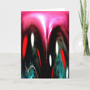 Tarjeta Festiva Arte abstracto de viajes de tiempo