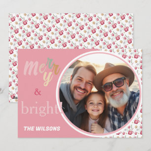 Tarjeta Festiva Arte acuático de fiesta navideña en cacao caliente