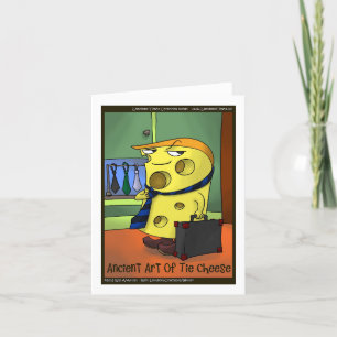 Tarjeta Festiva Arte Antiguo De Rick London De Queso Con Corbata D