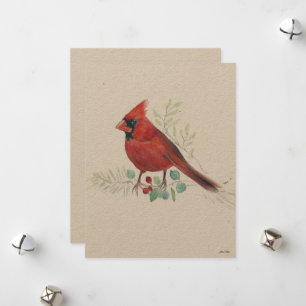 Tarjeta Festiva Arte cardinal de vacaciones