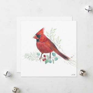 Tarjeta Festiva Arte cardinal de vacaciones