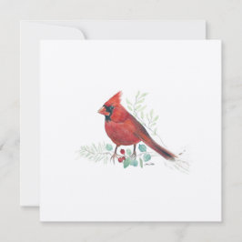 Tarjeta Festiva Arte cardinal de vacaciones