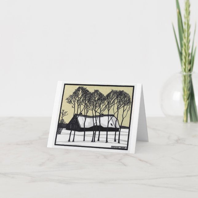 Tarjeta Festiva Arte clásico (Anverso)