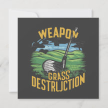 Arte de Arma de Golf de Destrucción de Césped