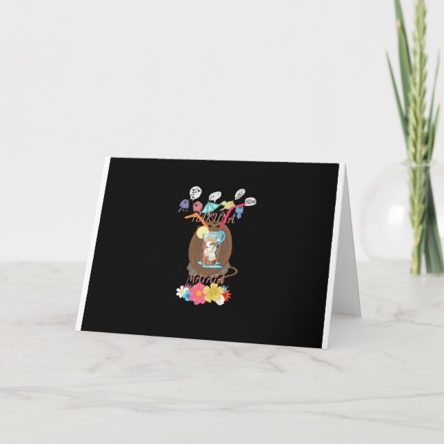 Tarjeta Festiva Arte de Coco Lemonade de la naturaleza tropical (Anverso)