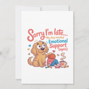 Tarjeta Festiva Arte de dibujos animados de perro divertido de apo