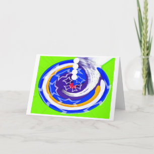 Tarjeta Festiva Arte de éxito de vuelo