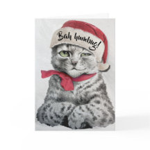 Arte de gatos Vintage Louis Wain Santa Tabby