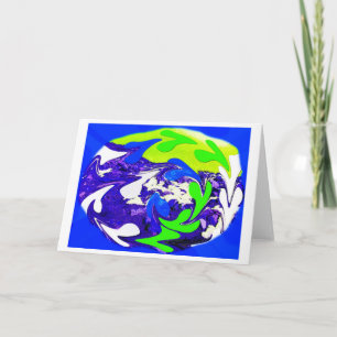 Tarjeta Festiva Arte de la naturaleza cambiante