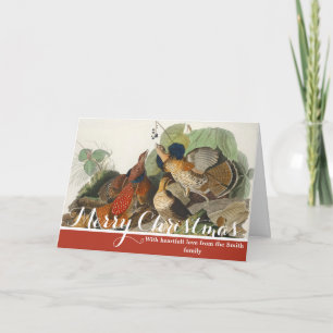 Tarjeta Festiva Arte de la naturaleza del urogallo de Audubon vint