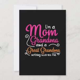 Tarjeta Festiva Arte de madre una mamá y una bisabuela