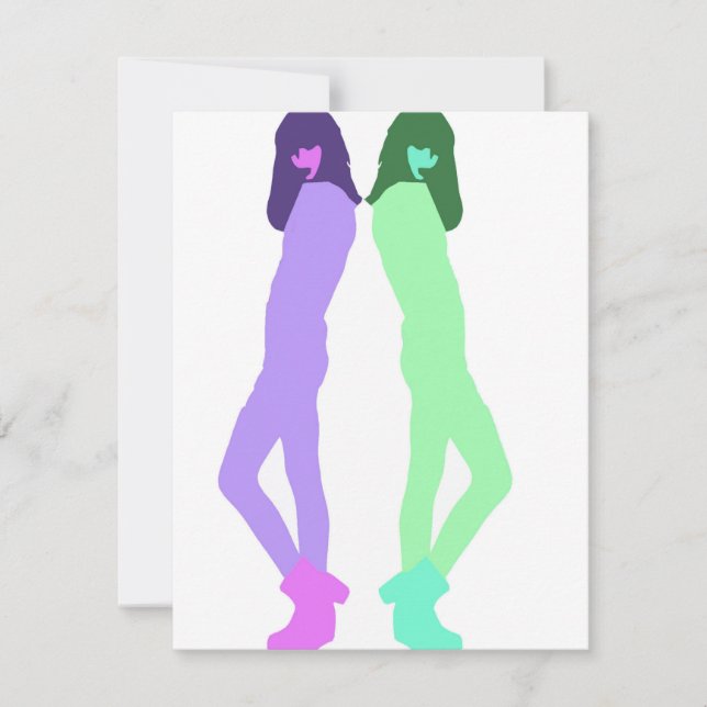 Tarjeta Festiva "Arte de moda moderno en graffiti" (Anverso)