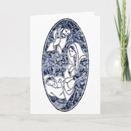 Tarjeta Festiva Arte de natividad moderno