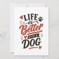 Arte de pared para amantes de perros - La vida es 