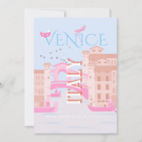 Arte de viajes de Venecia, Italia, arte de viajes