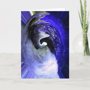 Tarjeta Festiva arte del Planeta Azul