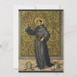 Tarjeta Festiva Arte del Renacimiento de San Bernardino de Siena